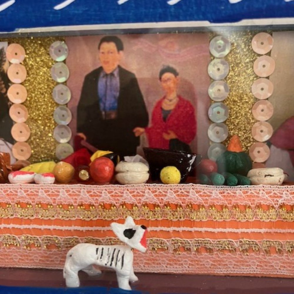 Handcrafted Diorama 'Day of the Dead' Frida Kahlo and Diego Rivera - Picture 6 of 8
